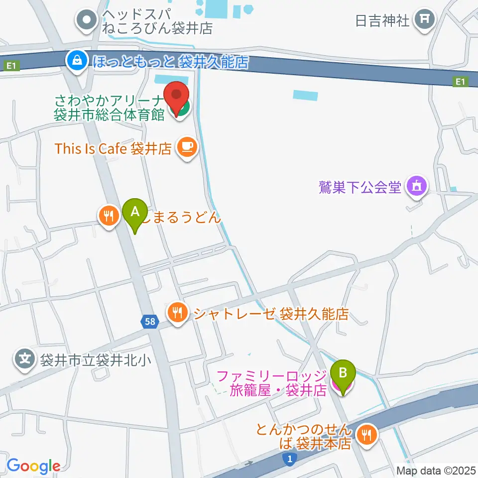 さわやかアリーナ袋井市総合体育館周辺のホテル一覧地図