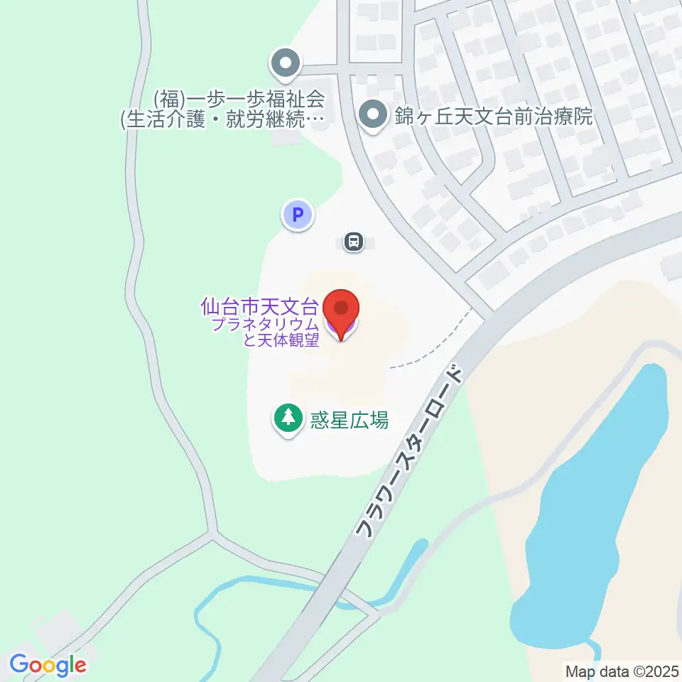 仙台市天文台周辺のホテル一覧地図