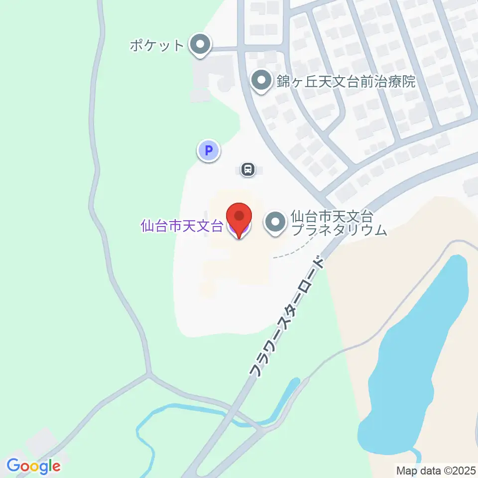 仙台市天文台周辺のホテル一覧地図