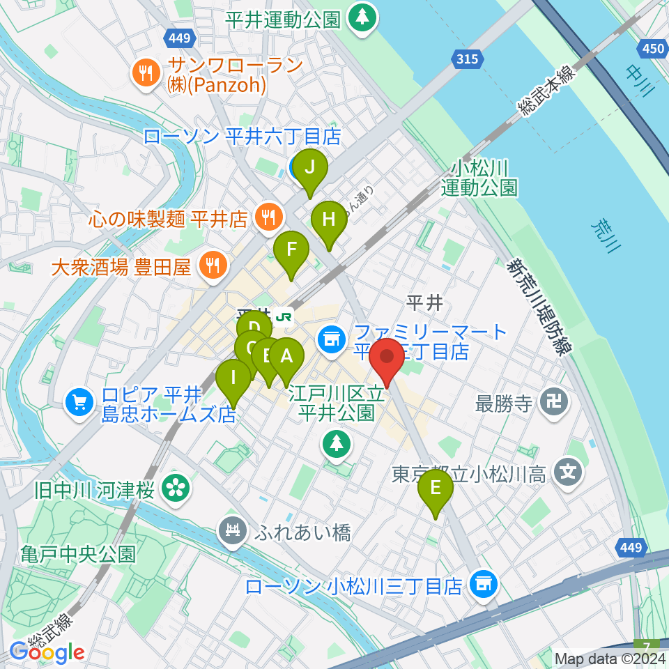 スタジオ・オトキチ周辺のホテル一覧地図