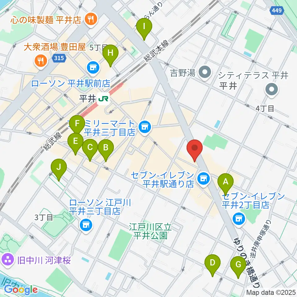 スタジオ・オトキチ周辺のホテル一覧地図