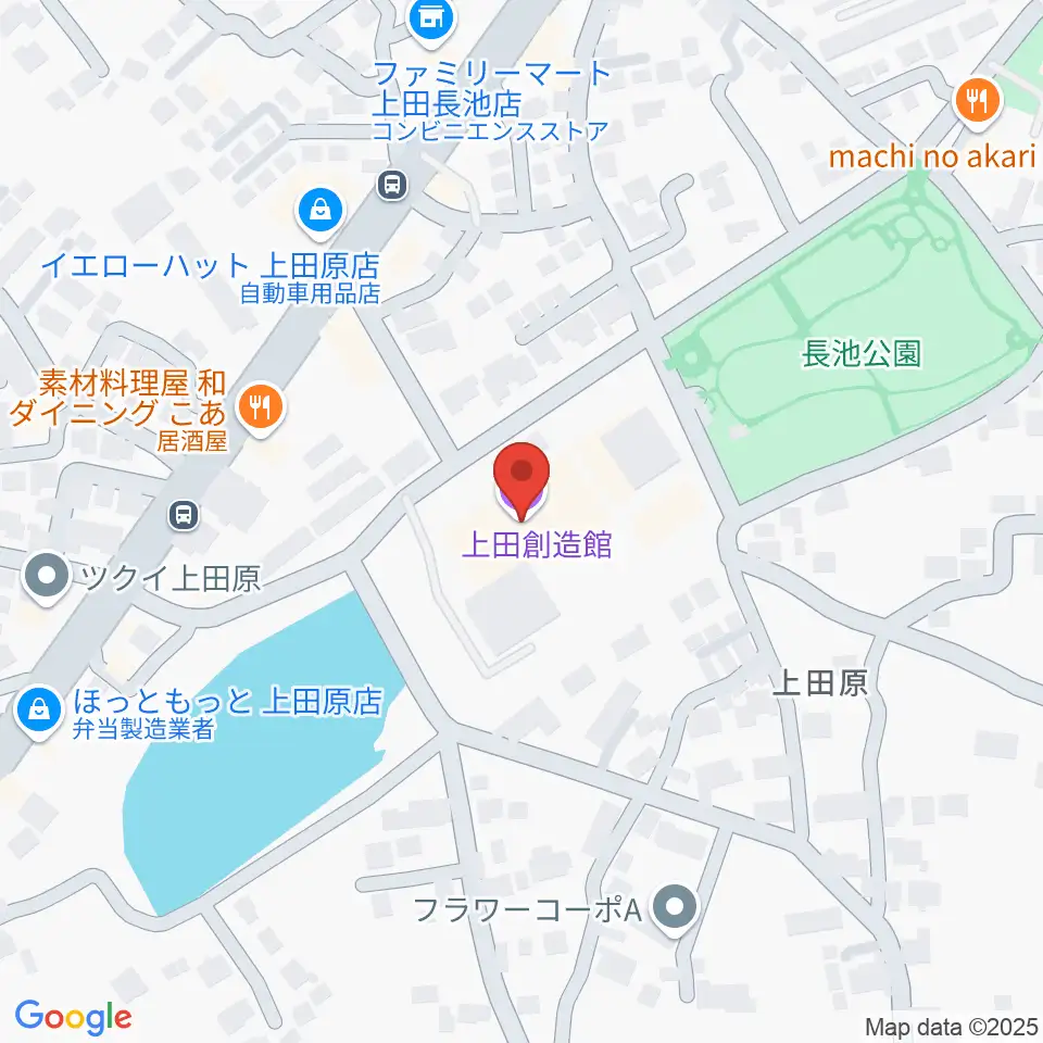 上田創造館周辺のホテル一覧地図
