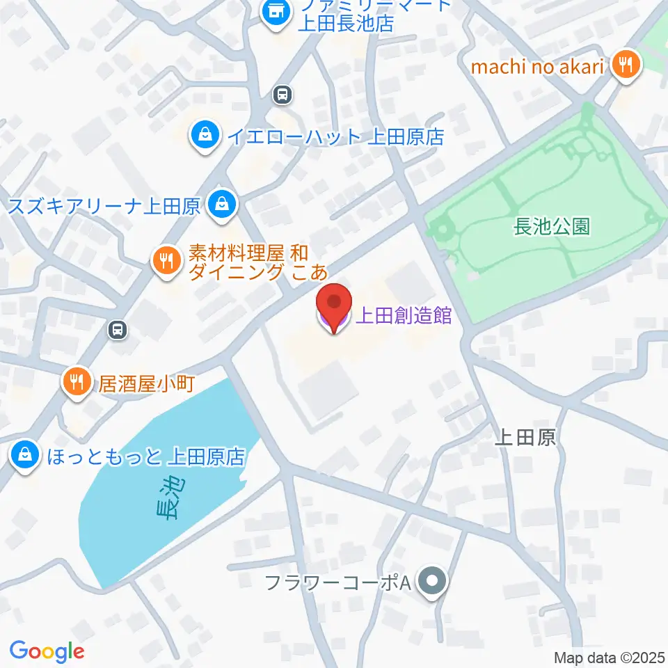 上田創造館周辺のホテル一覧地図