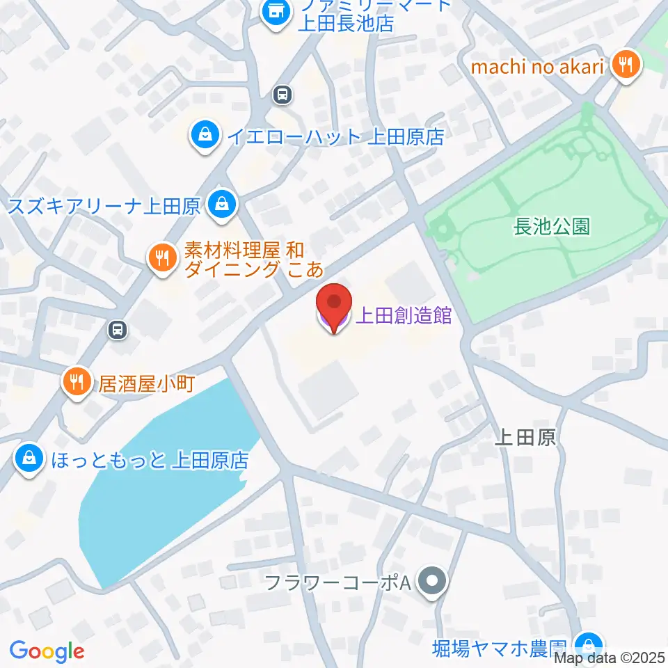 上田創造館周辺のホテル一覧地図