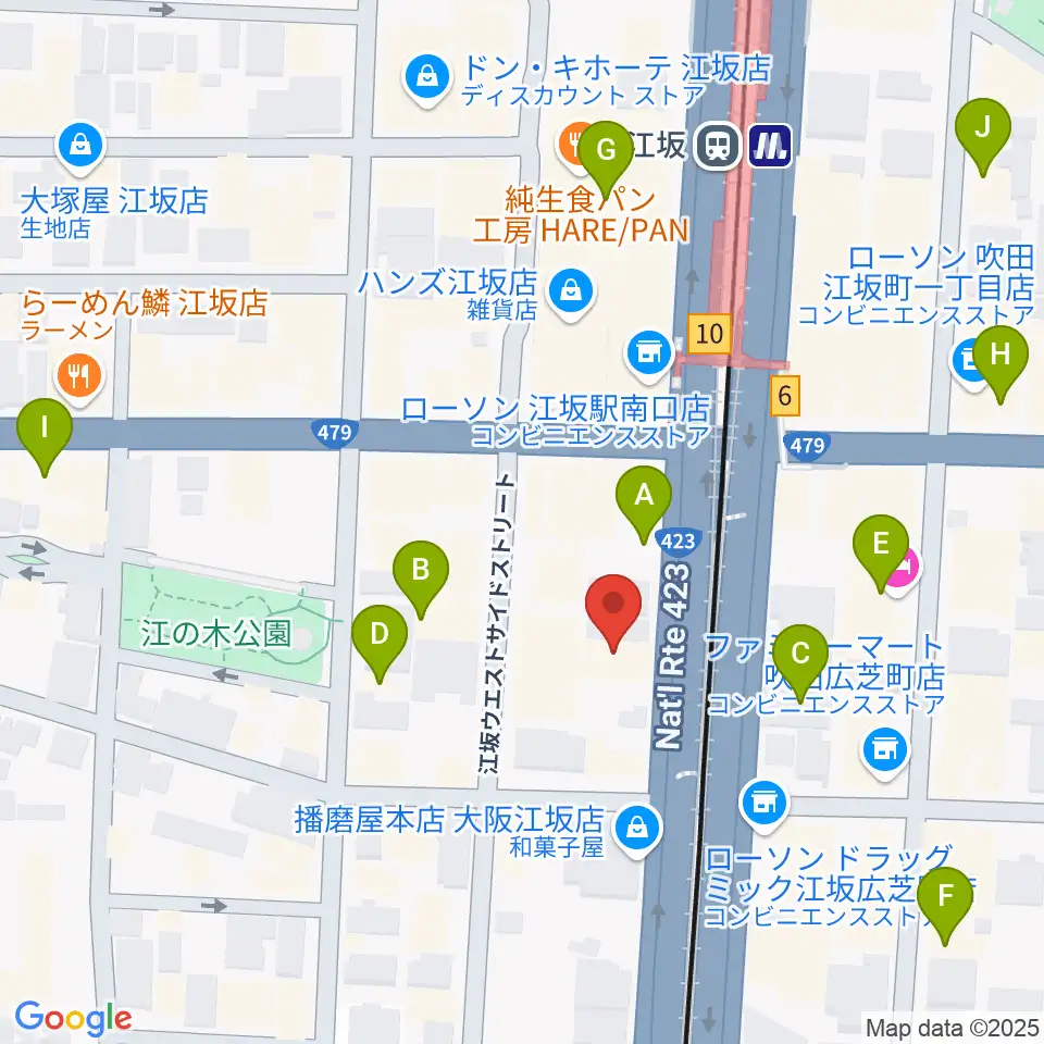 スタジオリフレクション周辺のホテル一覧地図