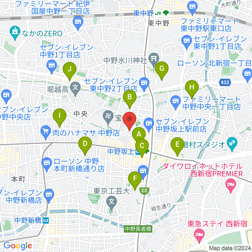 Gold Rush Studio周辺のホテル一覧地図