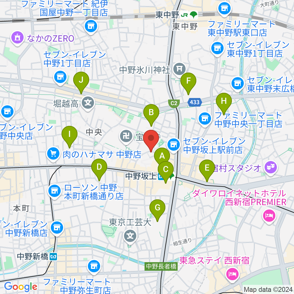 Gold Rush Studio周辺のホテル一覧地図