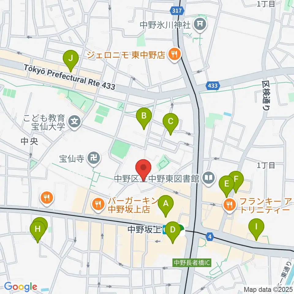 Gold Rush Studio周辺のホテル一覧地図