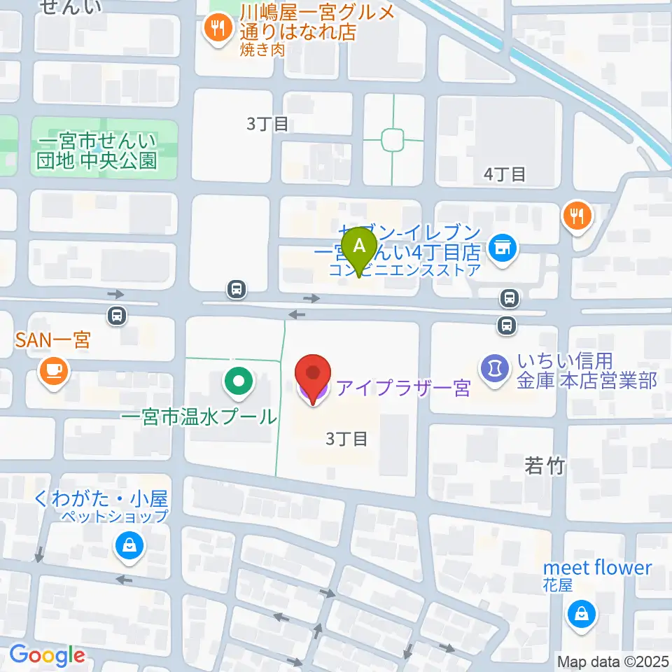 アイプラザ一宮周辺のホテル一覧地図