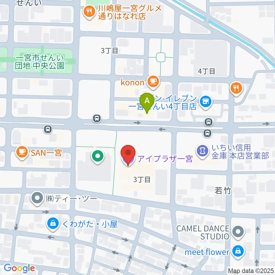 アイプラザ一宮周辺のホテル一覧地図