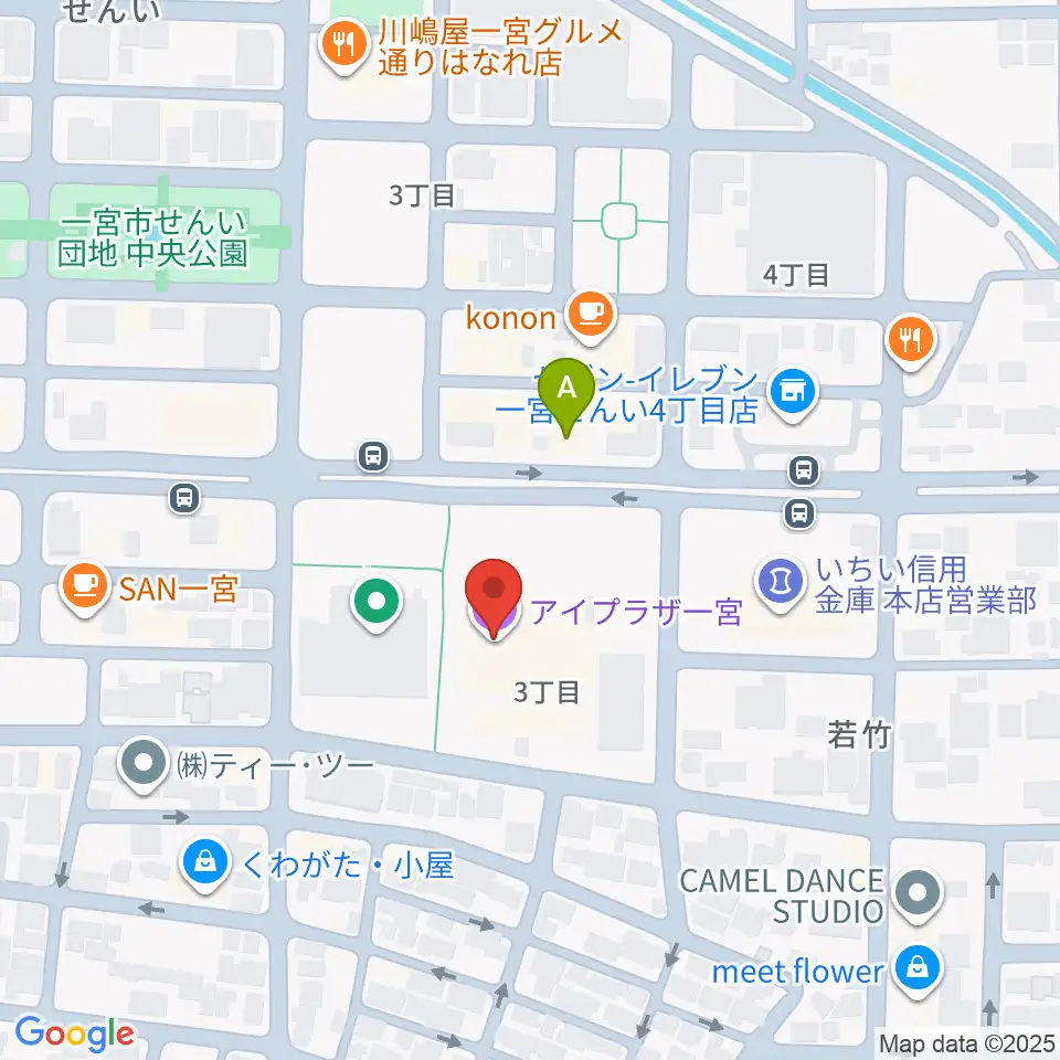 アイプラザ一宮周辺のホテル一覧地図