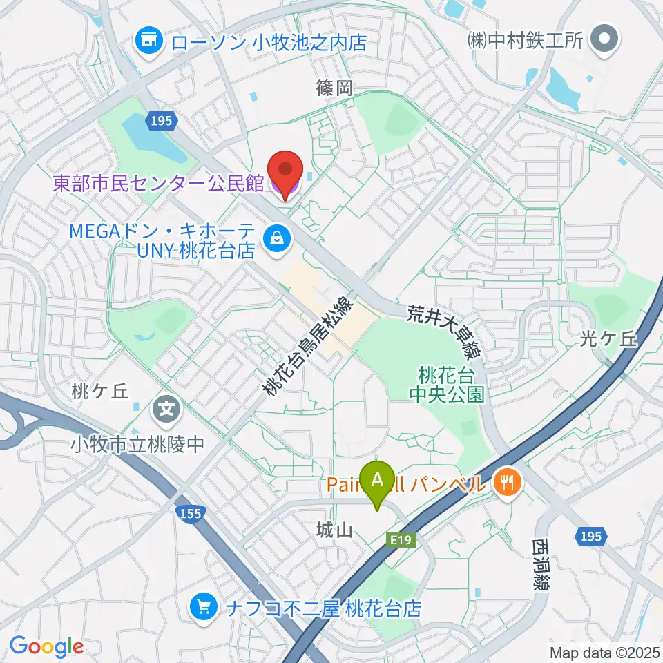 小牧市東部市民センター周辺のホテル一覧地図