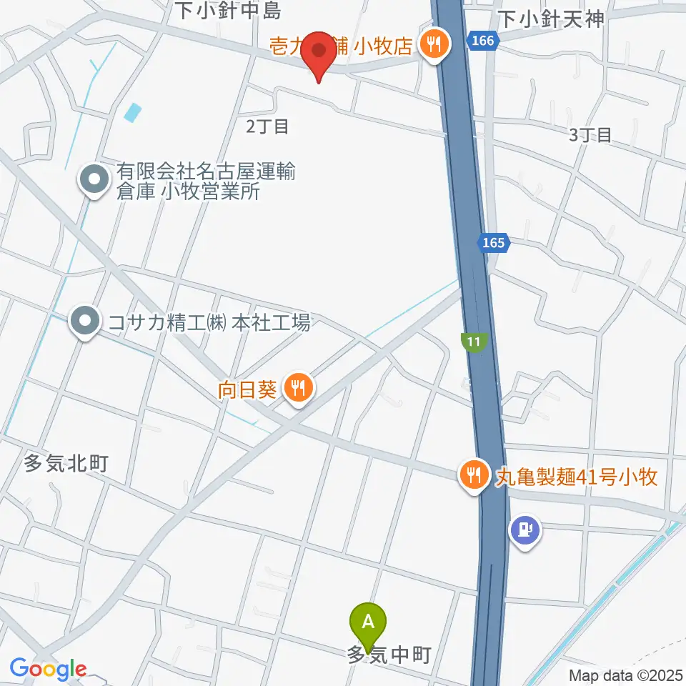 小牧市北里市民センター周辺のホテル一覧地図