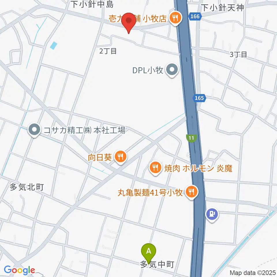 小牧市北里市民センター周辺のホテル一覧地図