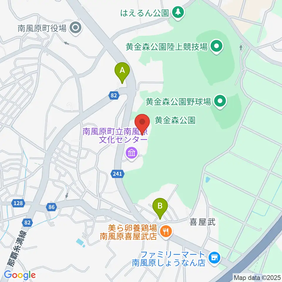 南風原町立中央公民館周辺のホテル一覧地図