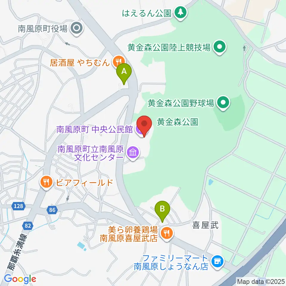 南風原町立中央公民館周辺のホテル一覧地図