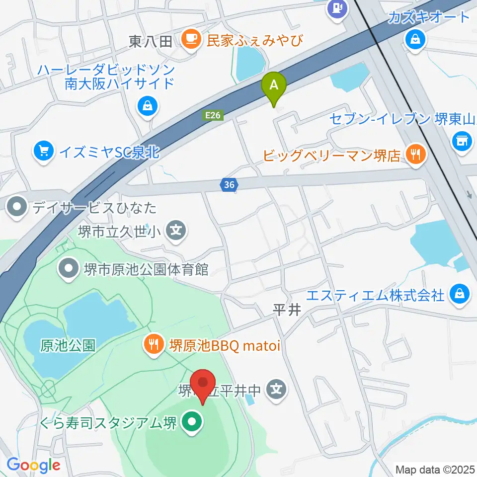 くら寿司スタジアム堺周辺のホテル一覧地図