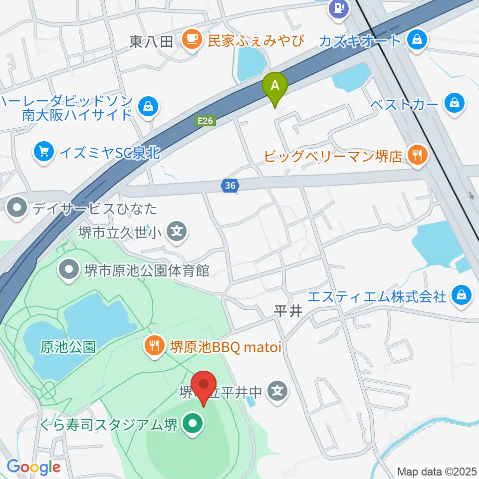 くら寿司スタジアム堺周辺のホテル一覧地図
