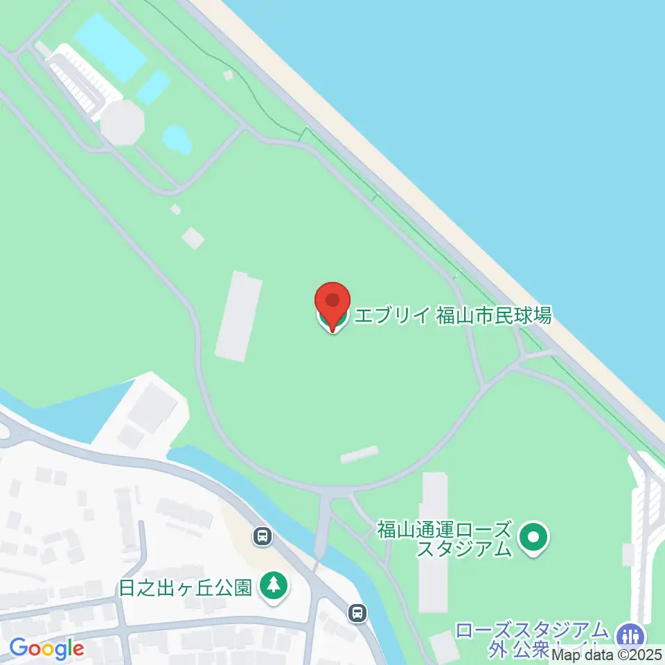 エブリイ福山市民球場周辺のホテル一覧地図