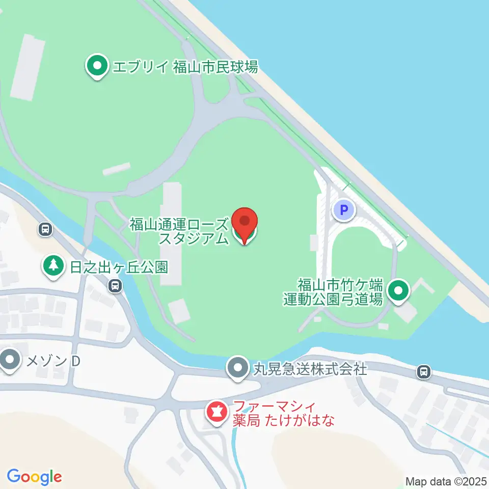福山通運ローズスタジアム周辺のホテル一覧地図