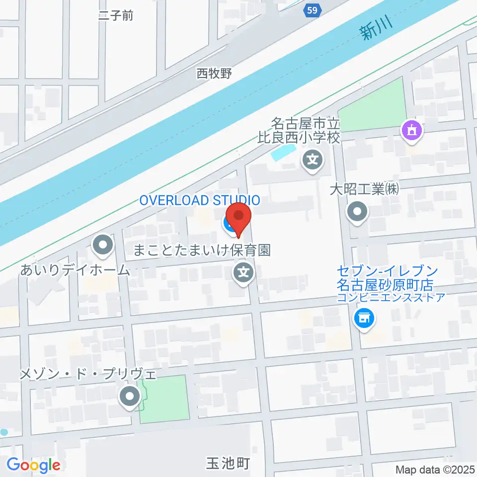 OVERLOAD STUDIO周辺のホテル一覧地図