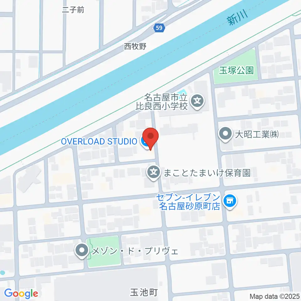 OVERLOAD STUDIO周辺のホテル一覧地図