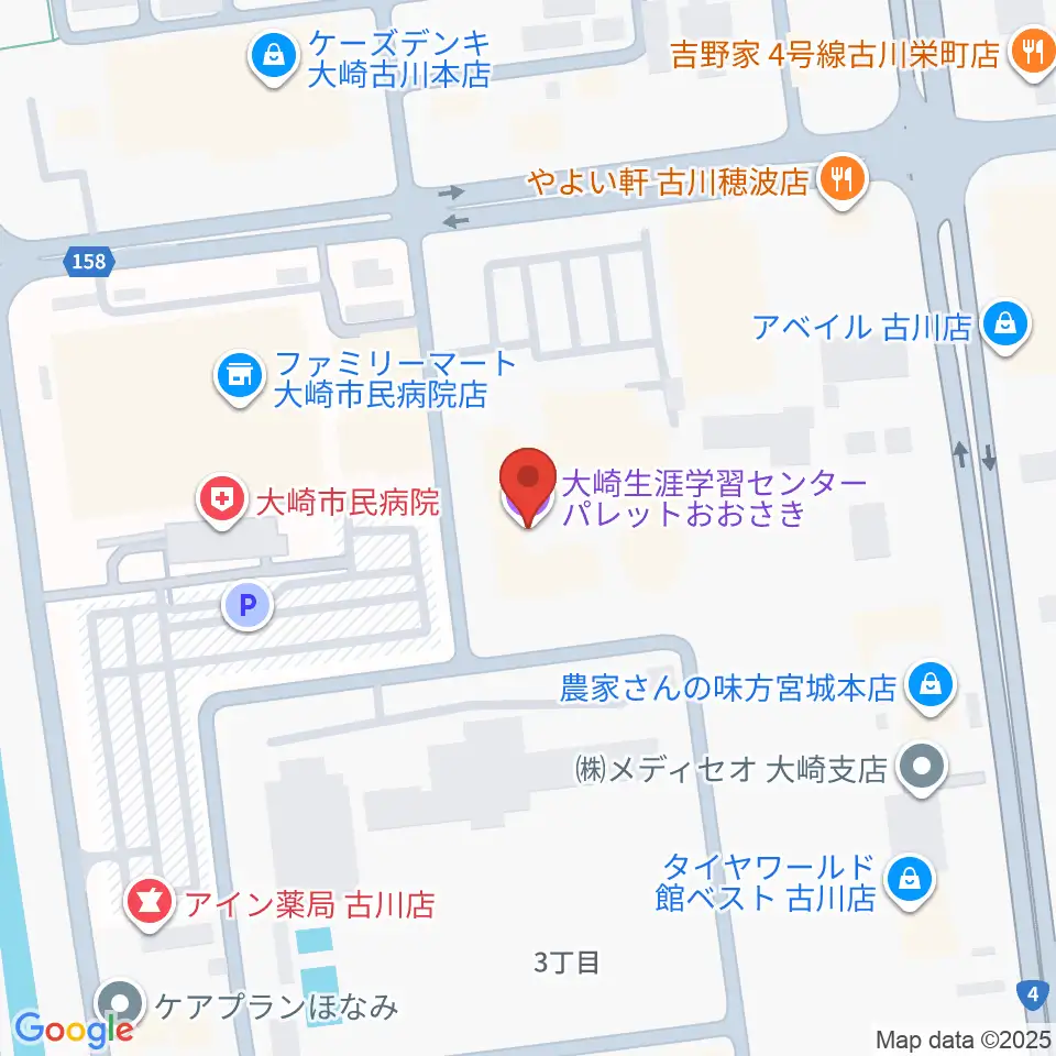 パレットおおさき周辺のホテル一覧地図