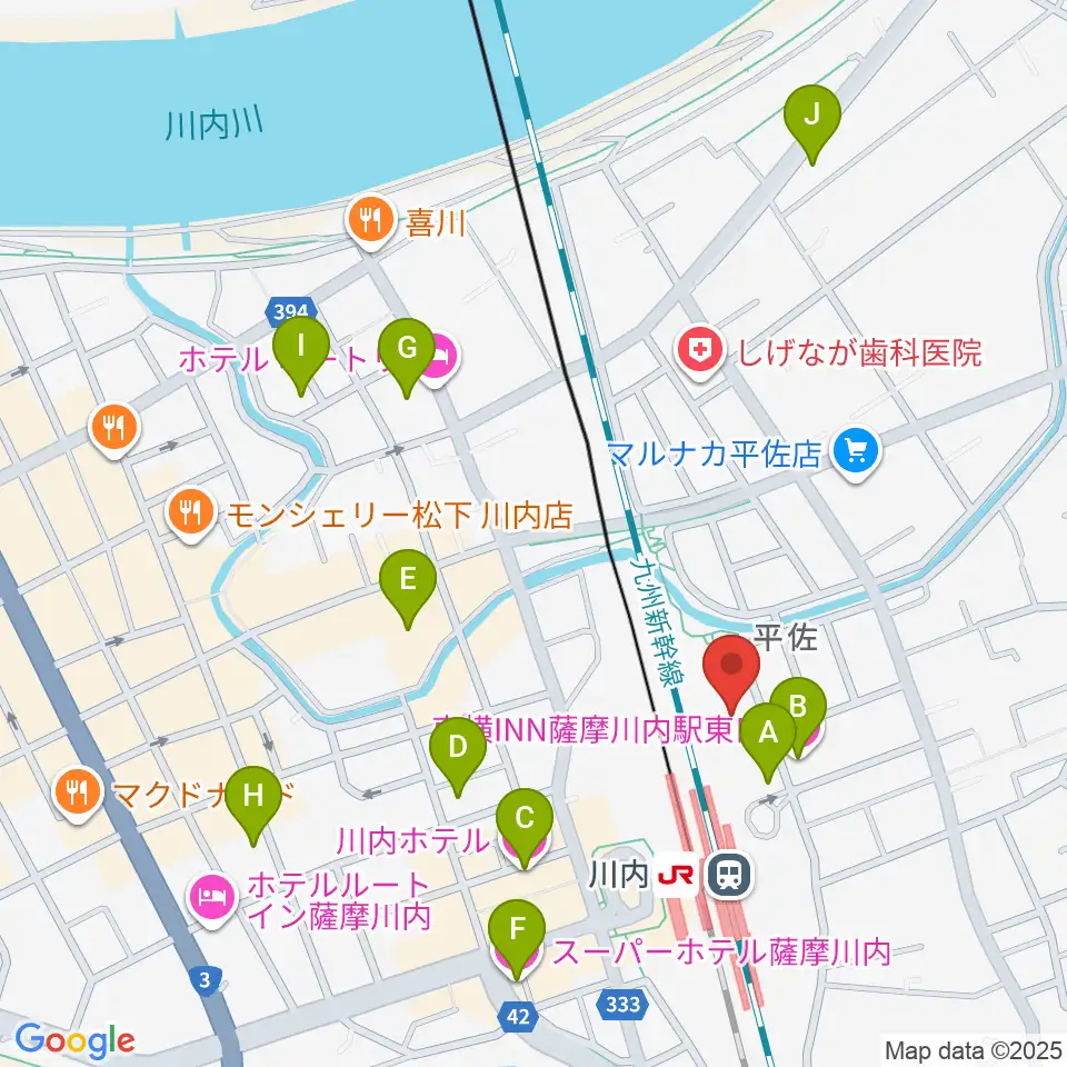SSプラザせんだい周辺のホテル一覧地図