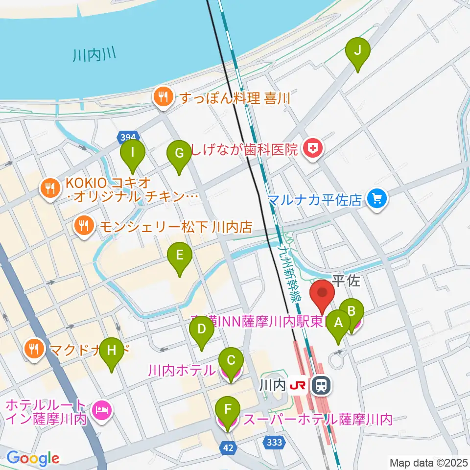 SSプラザせんだい周辺のホテル一覧地図