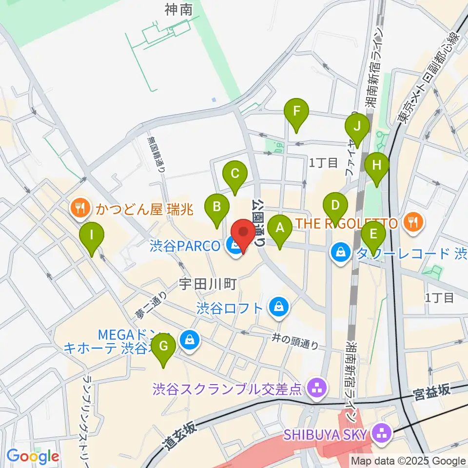 渋谷SUPER DOMMUNE周辺のホテル一覧地図