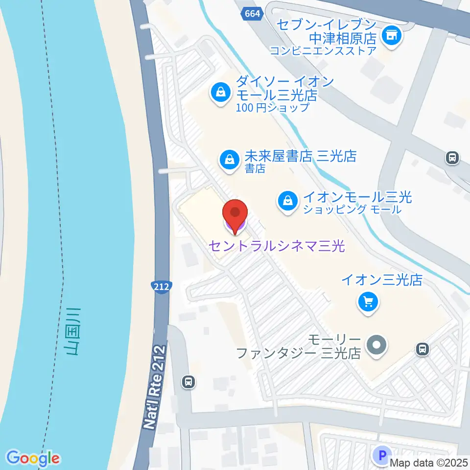 セントラルシネマ三光周辺のホテル一覧地図