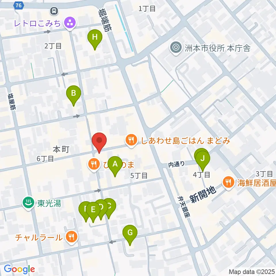 マトヤ楽器ミュージックスタジオ周辺のホテル一覧地図