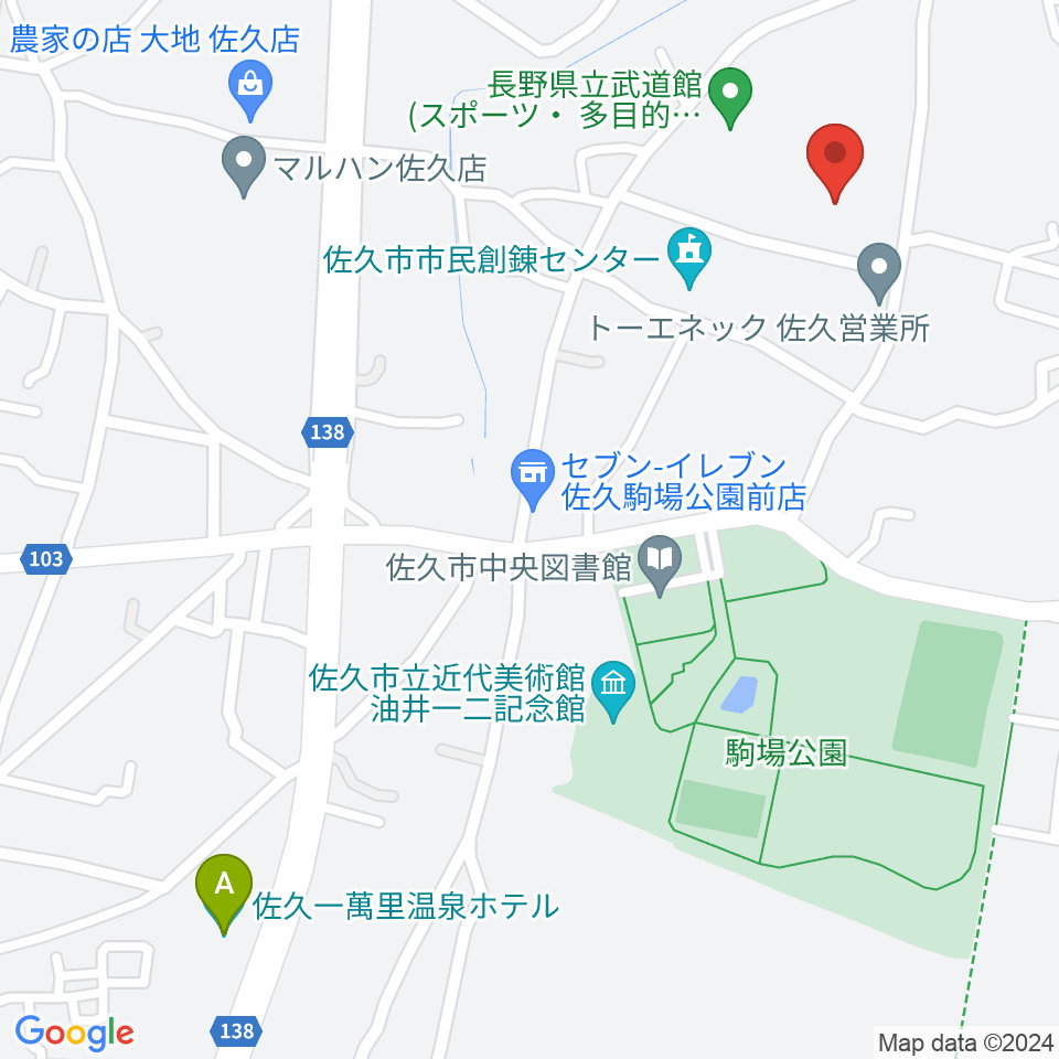 長野県立武道館周辺のホテル一覧地図