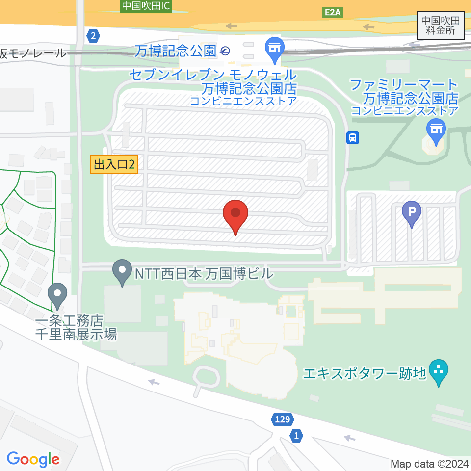 大阪万博記念公園アリーナ（仮） 周辺のホテル一覧地図