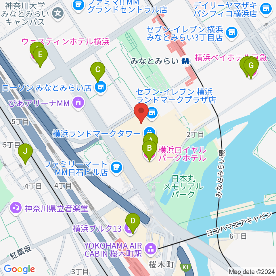 LANDMARK STUDIO周辺のホテル一覧地図