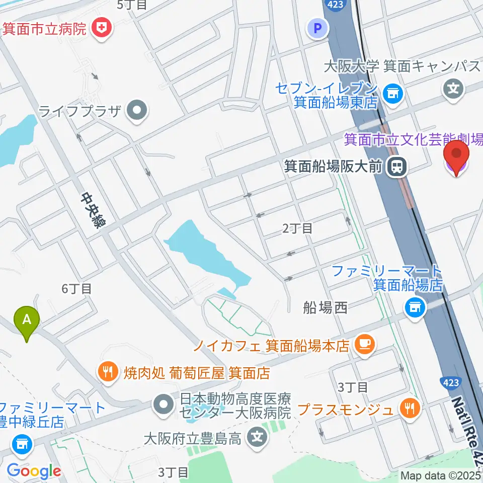 東京建物 Brillia HALL 箕面周辺のホテル一覧地図