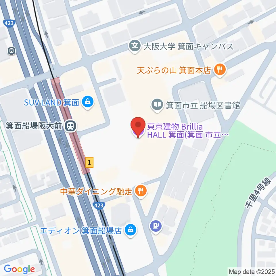 東京建物 Brillia HALL 箕面周辺のホテル一覧地図