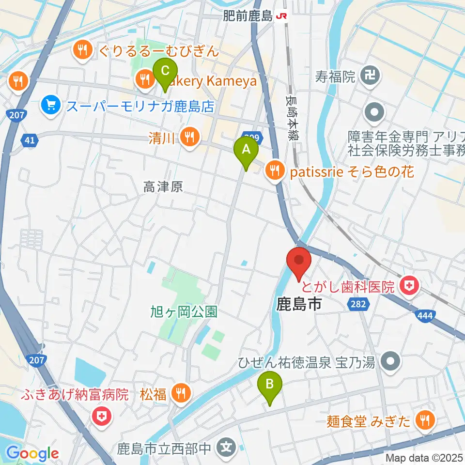 鹿島市民文化ホール サクラス周辺のホテル一覧地図