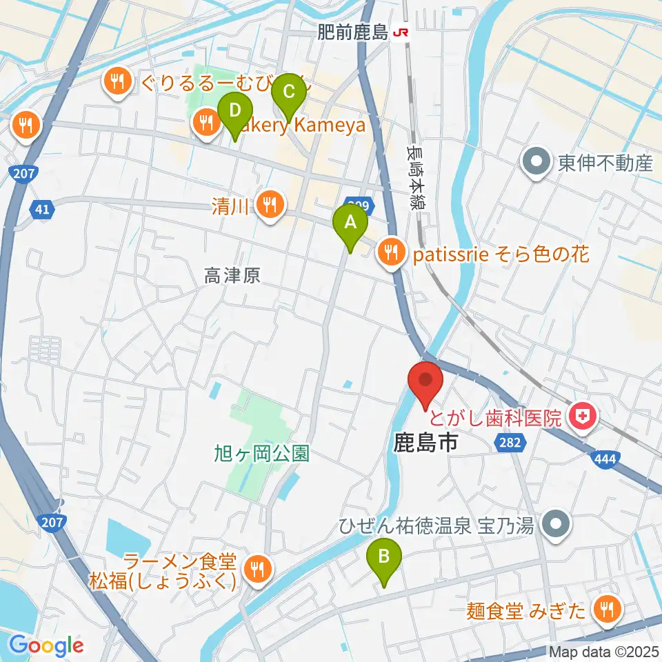 鹿島市民文化ホール サクラス周辺のホテル一覧地図