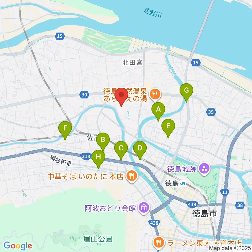ワークスタッフ陸上競技場周辺のホテル一覧地図