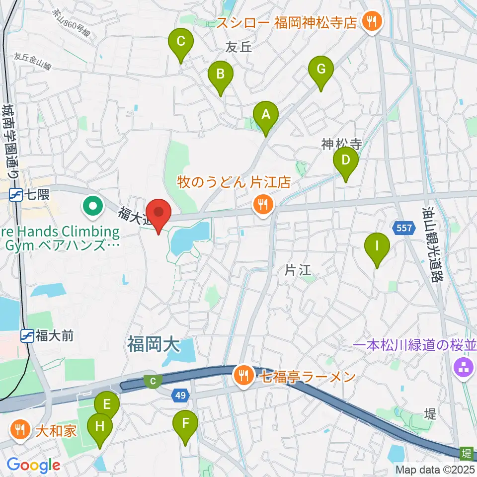 福岡市城南区城南市民センター周辺のホテル一覧地図
