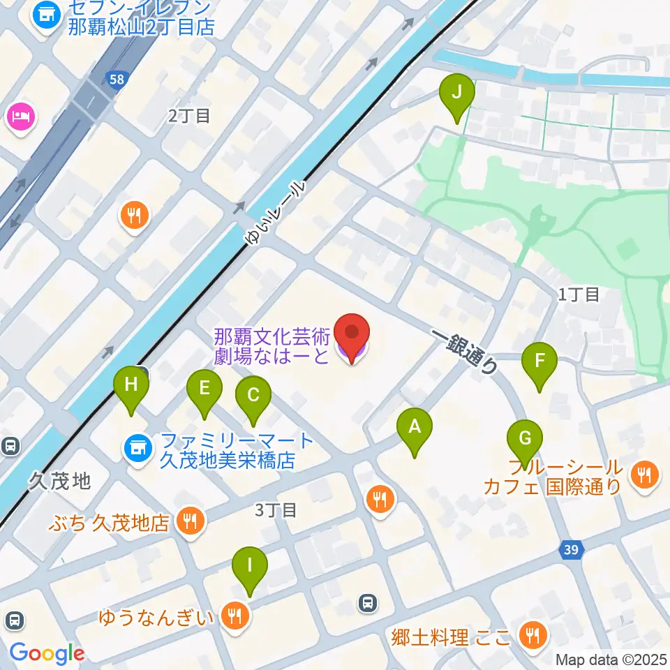 那覇文化芸術劇場なはーと周辺のホテル一覧地図