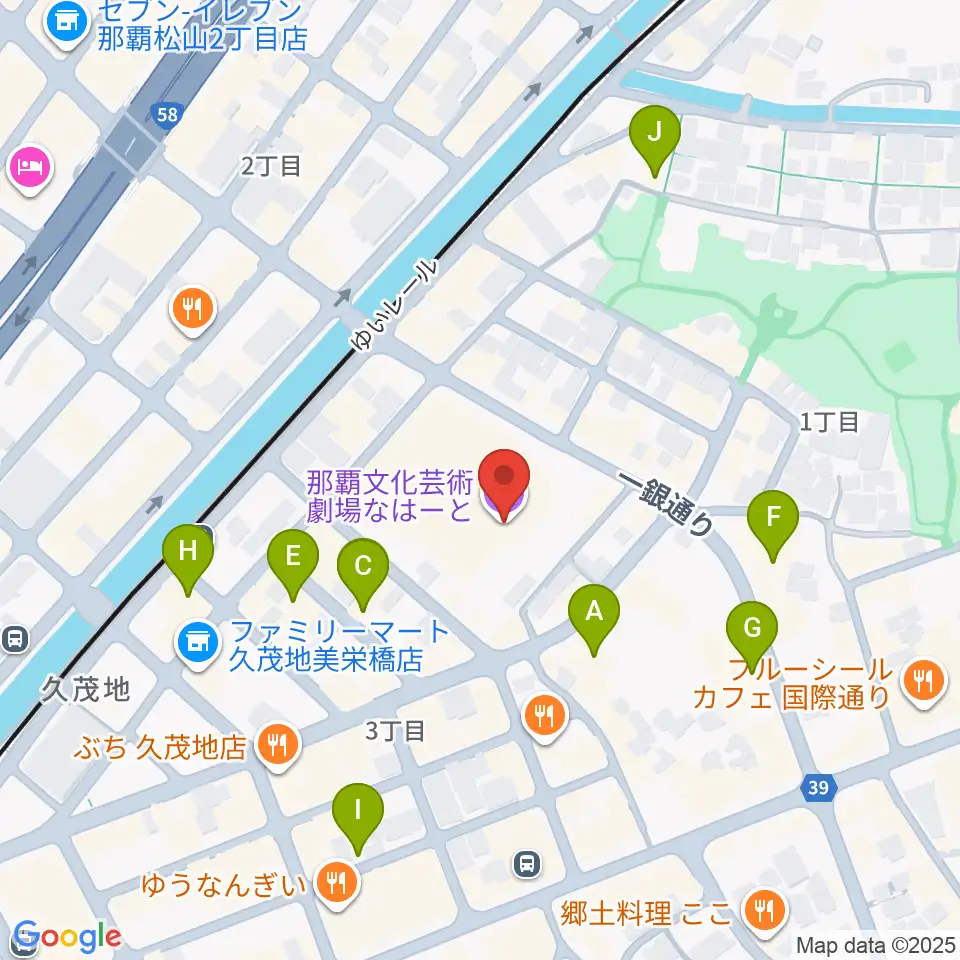 那覇文化芸術劇場なはーと周辺のホテル一覧地図