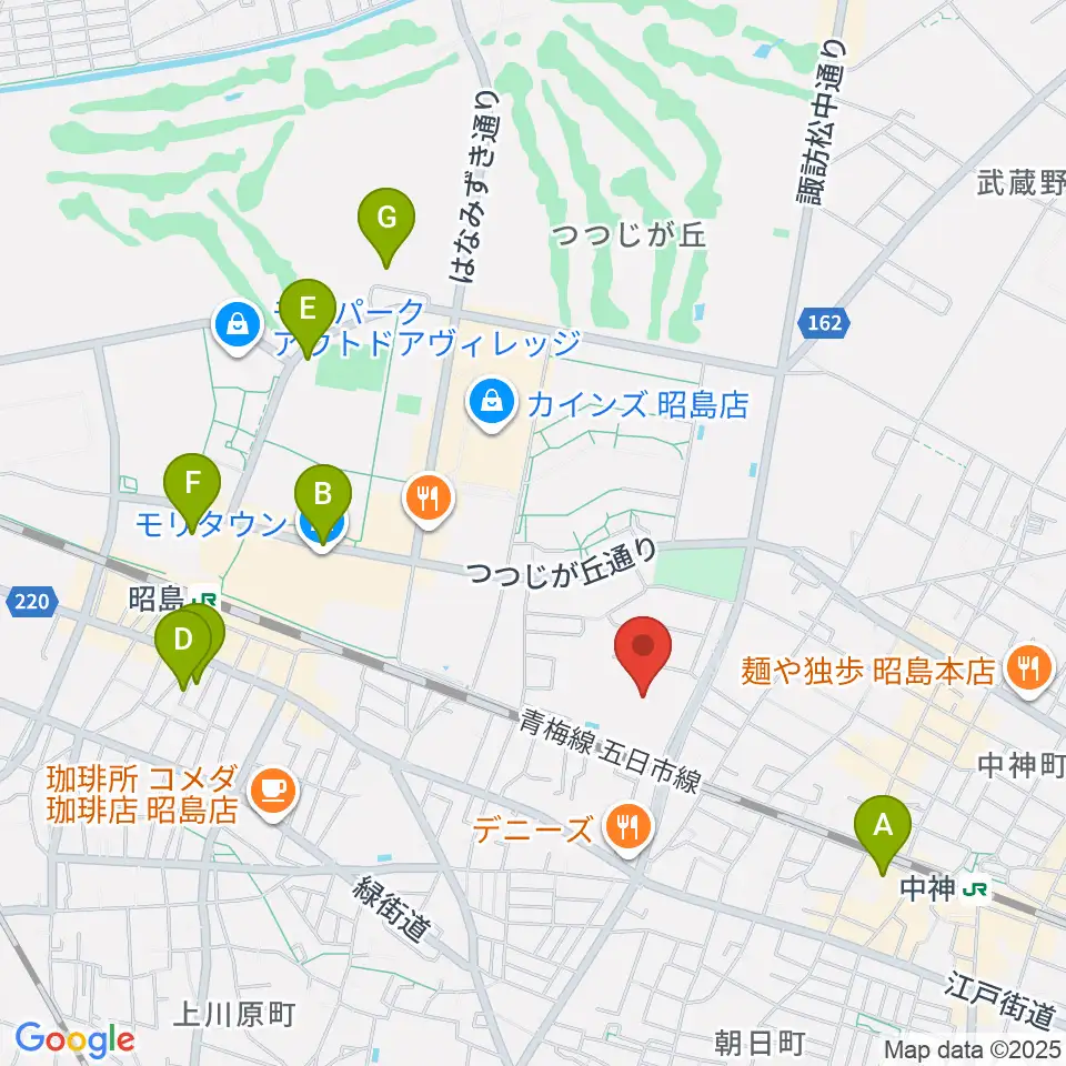 アキシマエンシス周辺のホテル一覧地図