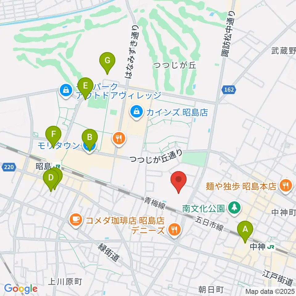 アキシマエンシス周辺のホテル一覧地図