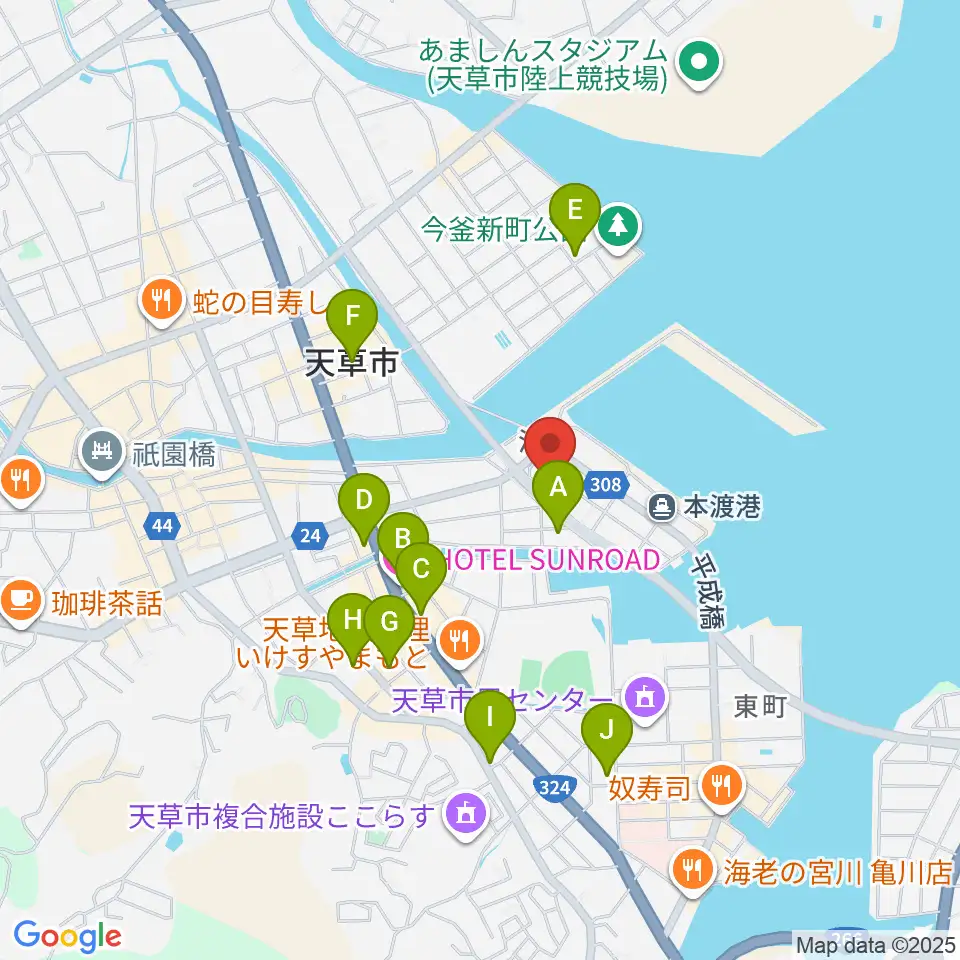 みつばちラジオ周辺のホテル一覧地図