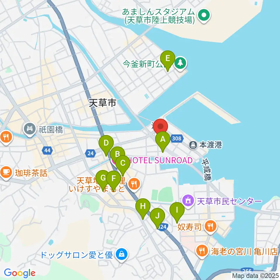 みつばちラジオ周辺のホテル一覧地図