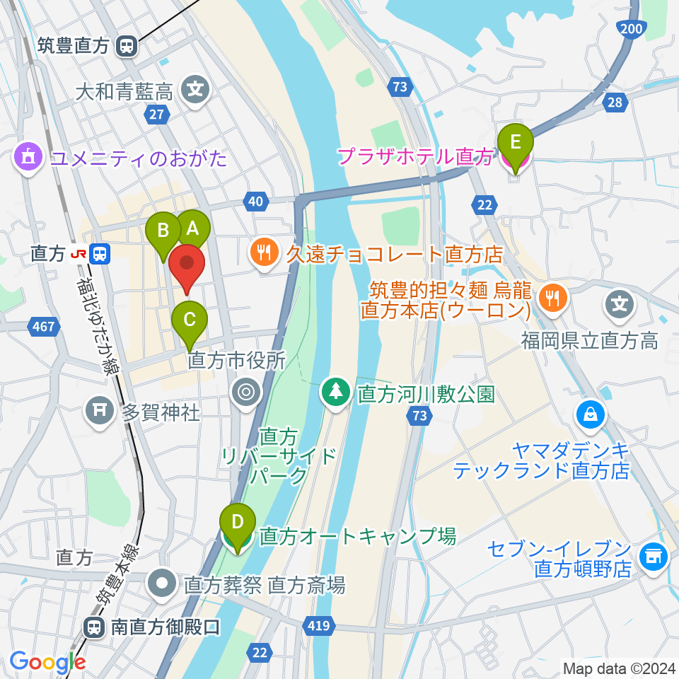 FMちょっくらじお周辺のホテル一覧地図