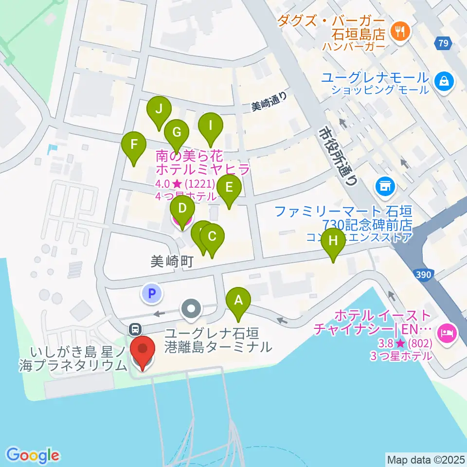 星ノ海プラネタリウム周辺のホテル一覧地図
