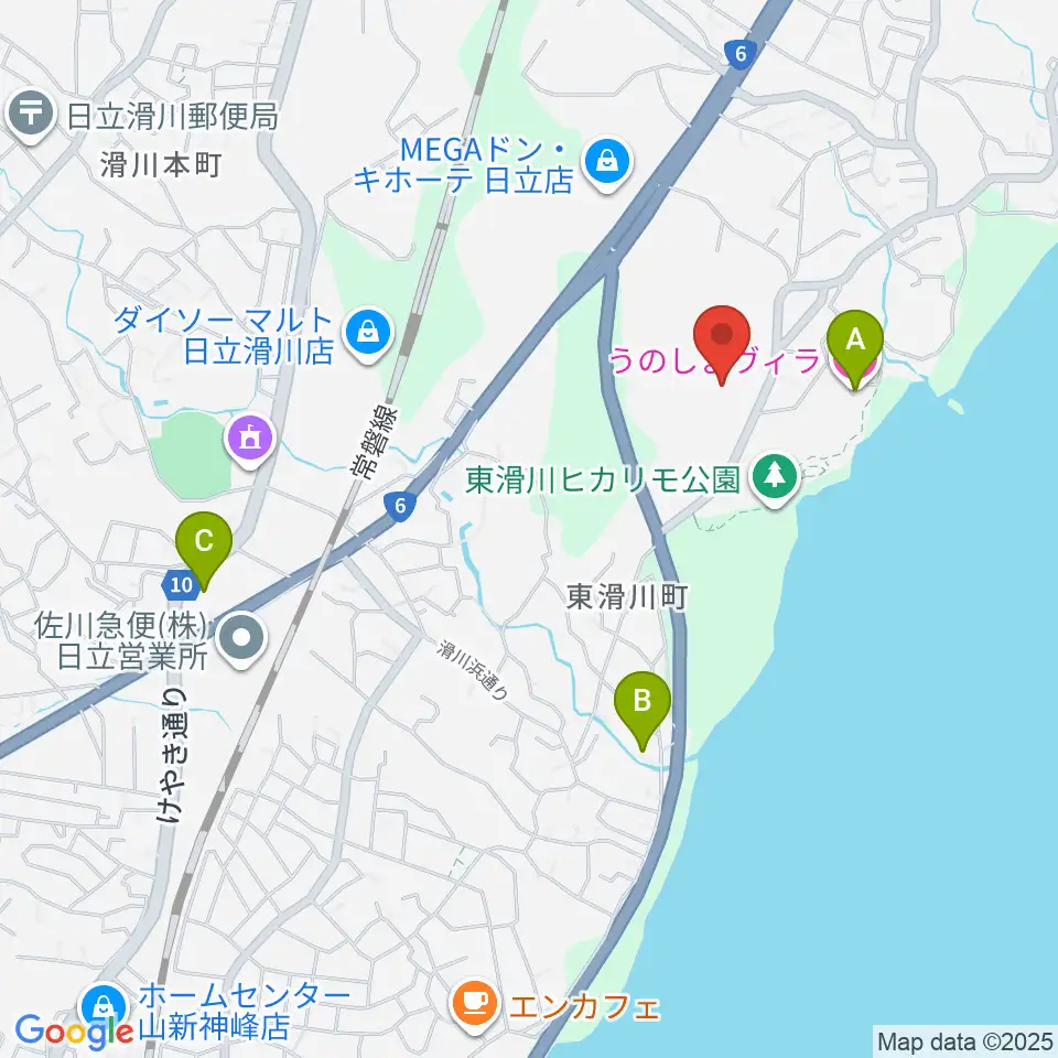 シネマサンライズ周辺のホテル一覧地図